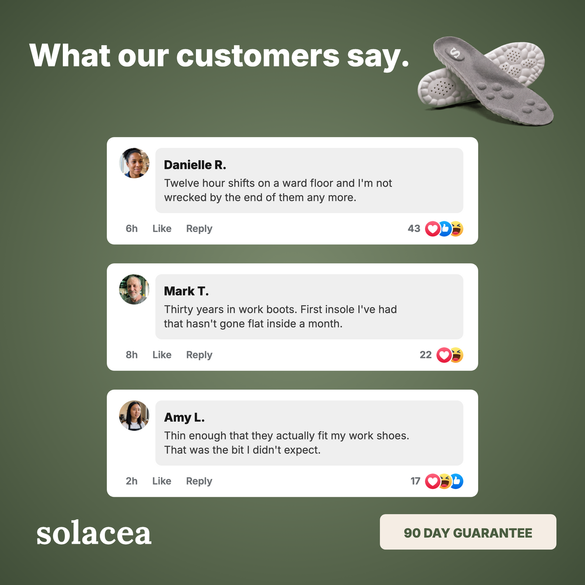 Solacea Plantar Fasciitis Insoles